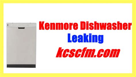 Kenmore Dishwasher Leaking